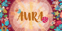 Load image into Gallery viewer, Stretch KNIT Hawaiian Honu Dusk Fabric, Aura Collection by Mr. Domestic For Art Gallery Fabrics
