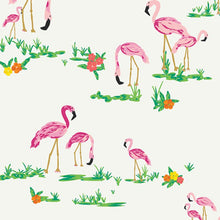 Load image into Gallery viewer, Flamingo Field Pearl Fabric | West Palm Collection by Katie Skoog For Art Gallery Fabrics