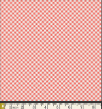 Load image into Gallery viewer, Petits Checks Coral Fabric, Les Petits Collection by Amy Sinibaldi For Art Gallery Fabrics
