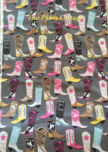 Load image into Gallery viewer, Square Dance Grey Fabric, Lucky Collection by Maude Asbury for Blend Fabrics