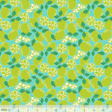 Load image into Gallery viewer, Limeade Blue Fabric, Pucker Up Collection by Maude Asbury For Blend Fabrics
