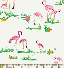 Load image into Gallery viewer, Flamingo Field Pearl Fabric | West Palm Collection by Katie Skoog For Art Gallery Fabrics
