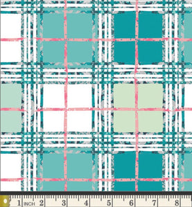 Trellis Plaid Fresh Fabric, Lavish Collection by Katarina Rochella For Art Gallery Fabrics