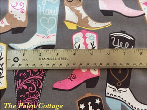 Square Dance Grey Fabric, Lucky Collection by Maude Asbury for Blend Fabrics