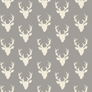 Tiny Buck Forest Mist Fabric, Hello Bear Collection by Bonnie Christine for Art Gallery Fabrics