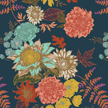 Load image into Gallery viewer, Floral Glow Twilit Fabric, Autumn Vibes Collection by Bonnie Christine For Art Gallery Fabrics
